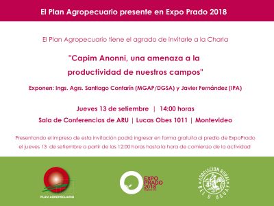 El Plan Agropecuario Presente en Expo Prado 2018