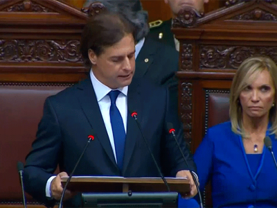 Luis Lacalle Pou y Beatriz Argimón juraron como presidente y vicepresidenta de la República