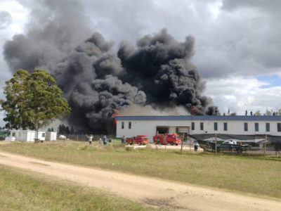 Incendio en el Matadero Mendoza