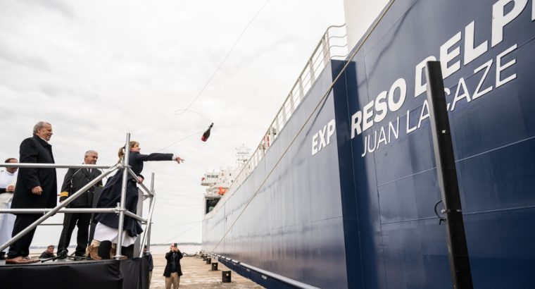 ﻿Línea del Plata inauguró linea de transporte marítimo