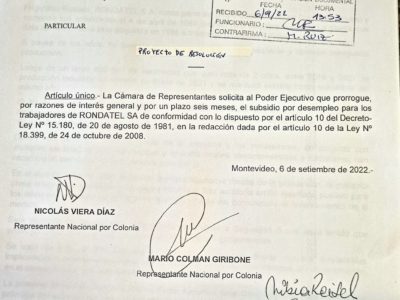 Diputados solicitan extensión del seguro de paro para trabajadores del Frigorífico Rosario